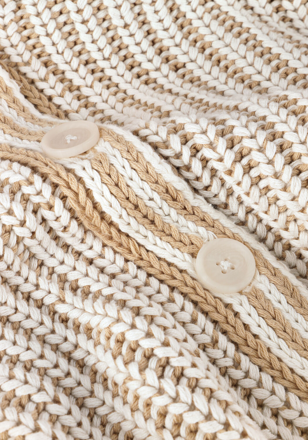 Ecru SIMPLE Strickjacke KNIT-CO-NUK-24-1 - large