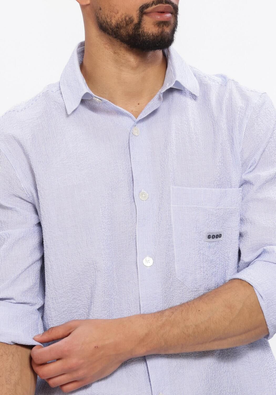 Hellblau THE GOODPEOPLE Casual-Oberhemd SOY - large