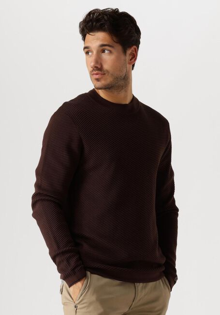 Braune CAST IRON Pullover MOCK NECK COTTON MODAL - large