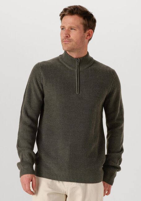 Dunkelgrün DSTREZZED Pullover SKIPPER RIBKNIT - large