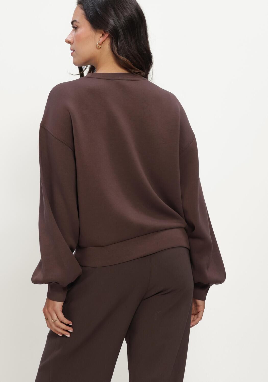 Braune MSCH COPENHAGEN Sweatshirt MSCHBROOKE IMA Q SWEATSHIRT - large
