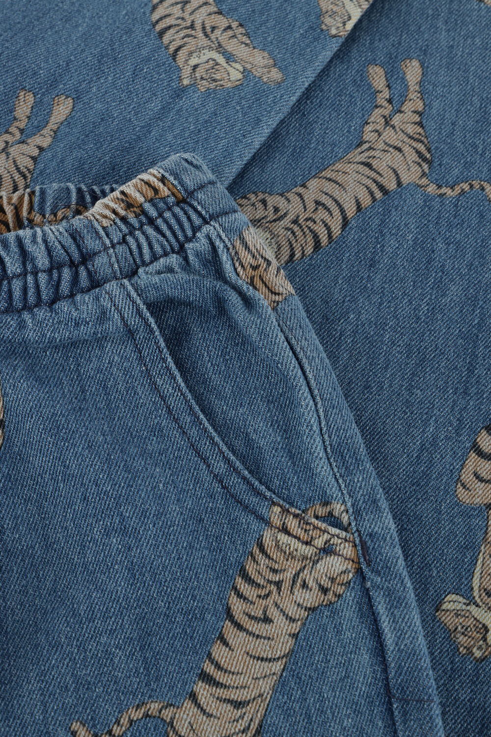 Blaue KONGES SLOJD Straight leg jeans MAGOT PANTS GOTS - large