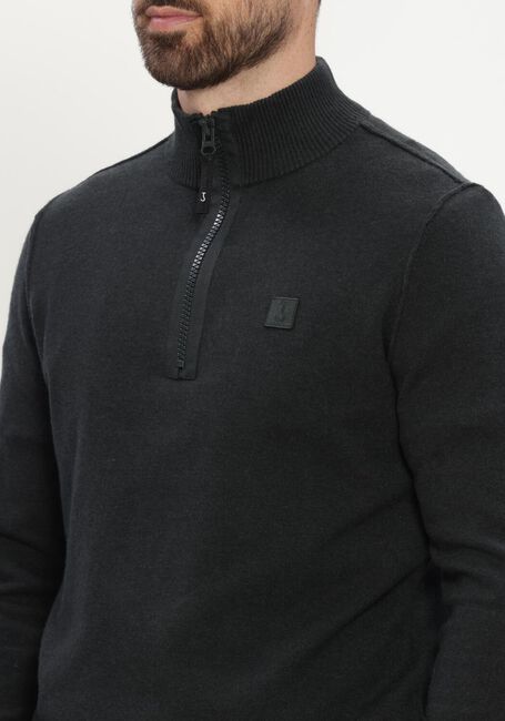 Anthrazit BUTCHER OF BLUE Pullover CLIFDEN HALFZIP - large