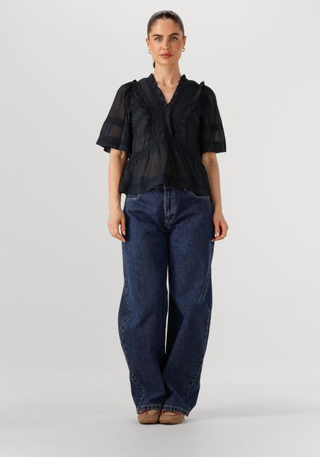 Dunkelblau NEO NOIR Blusen EVIENNE S VOILE TOP - large