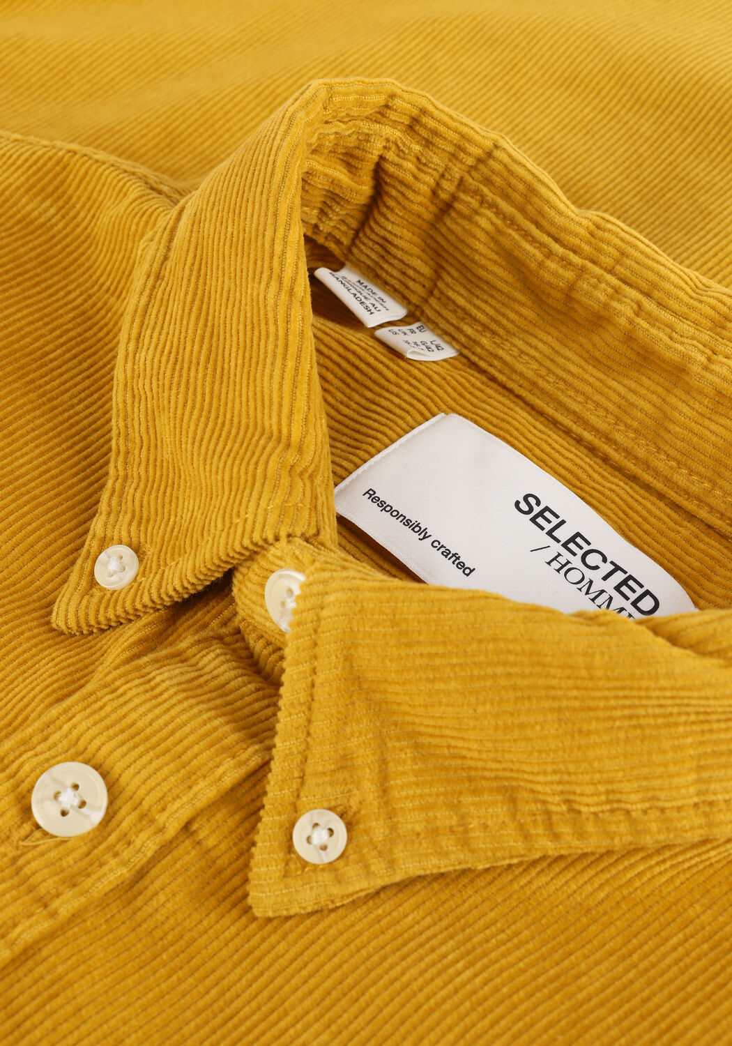 Ocker SELECTED MEN Overshirt SLHREGASGAR SHIRT LS CORD W - large