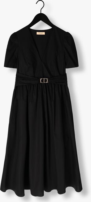 Schwarze TWINSET MILANO Midikleid WOVEN DRESS - large