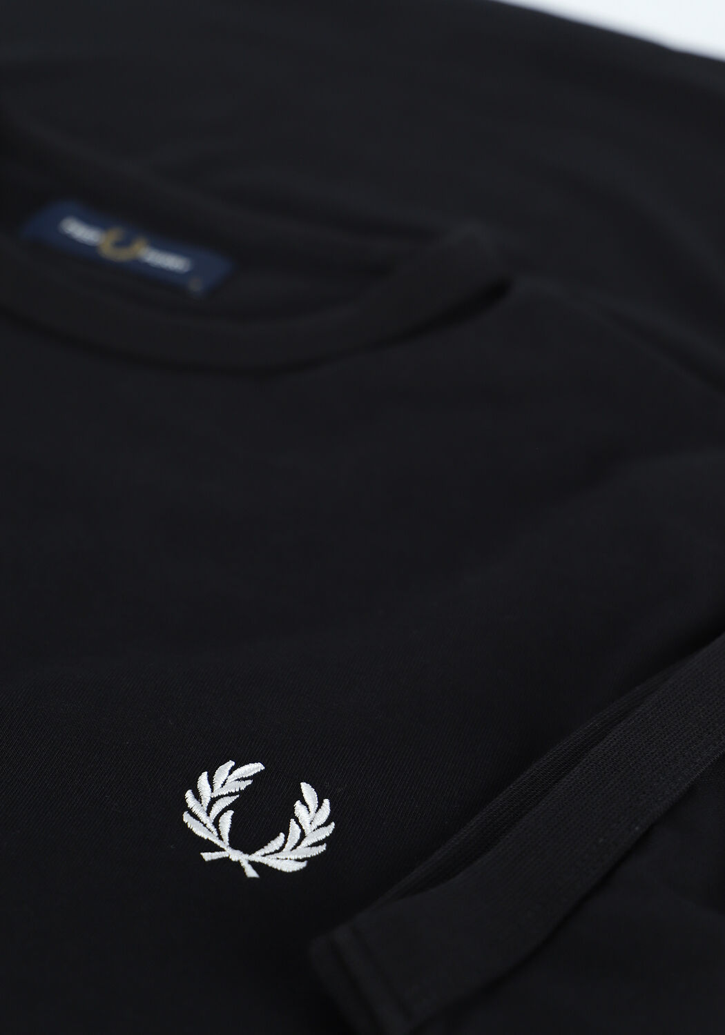 Schwarze FRED PERRY T-shirt RINGER T-SHIRT - large