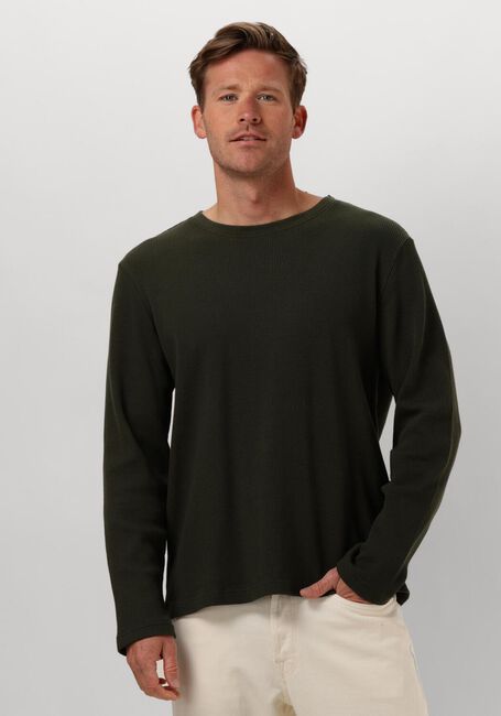 Dunkelgrün ANERKJENDT Polos & T-Shirts AKKIKKI L/S WAFFLE TEE - large