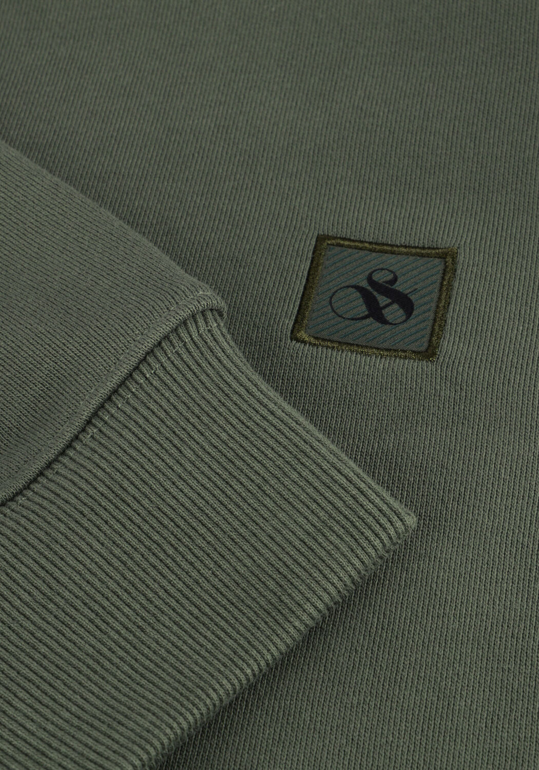 Gr&uuml;ne SCOTCH & SODA Sweatshirt SEASONAL CORE - REGULAR-FIT LOGO SWEATSHIRT - large