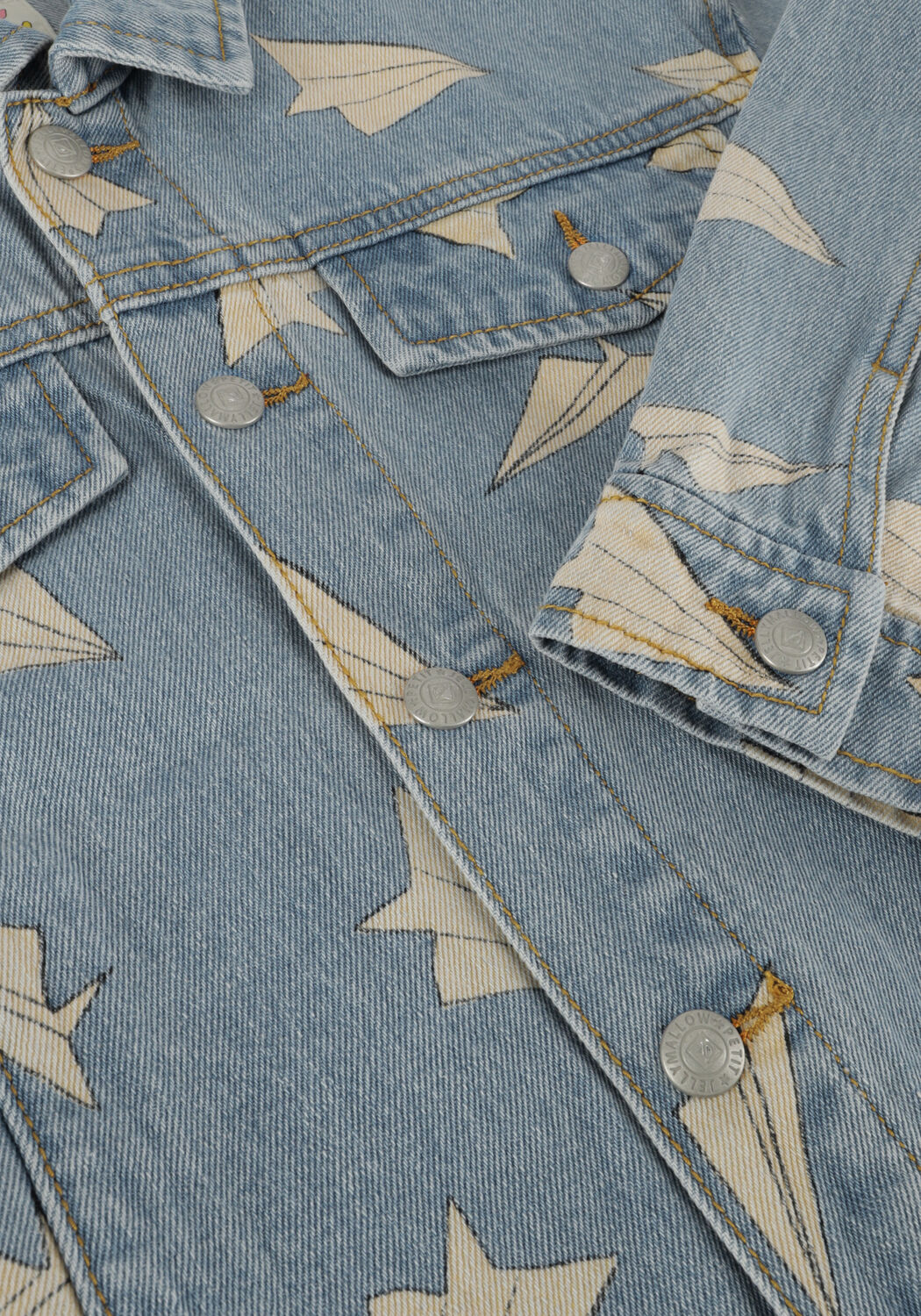 Blaue Jelly Mallow Jeansjacke PAPER AIRPLANE DENIM JACKET - large