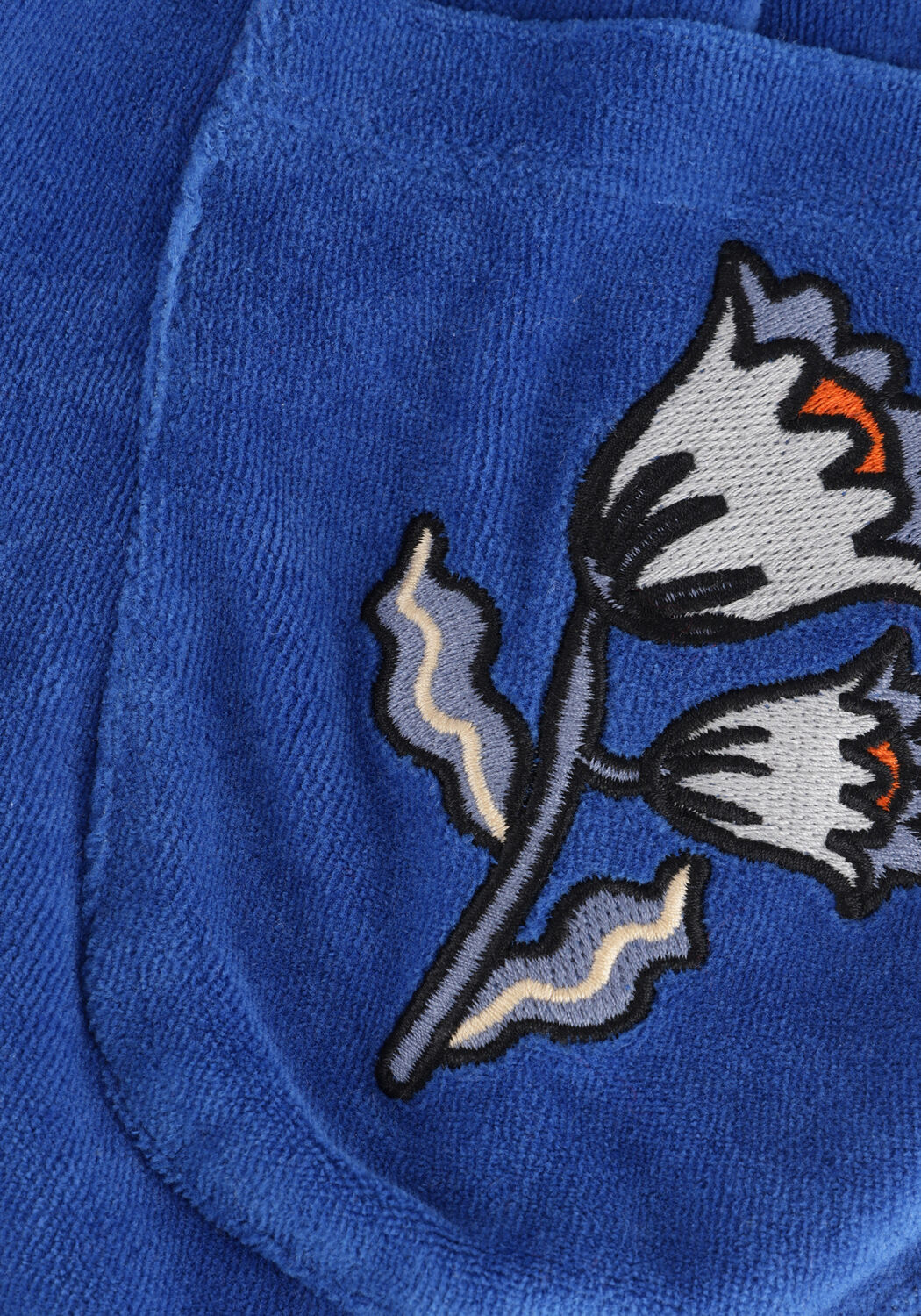 Blaue CARLIJNQ Latzhosen BASICS - SALOPETTE WITH EMBROIDERY - large