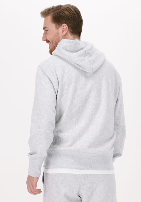Graue CHAMPION Sweatshirt HOODED SWEATSHIRT MEN - large