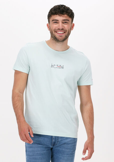 Minze TOMMY HILFIGER T-shirt SQUARE LOGO TEE - large