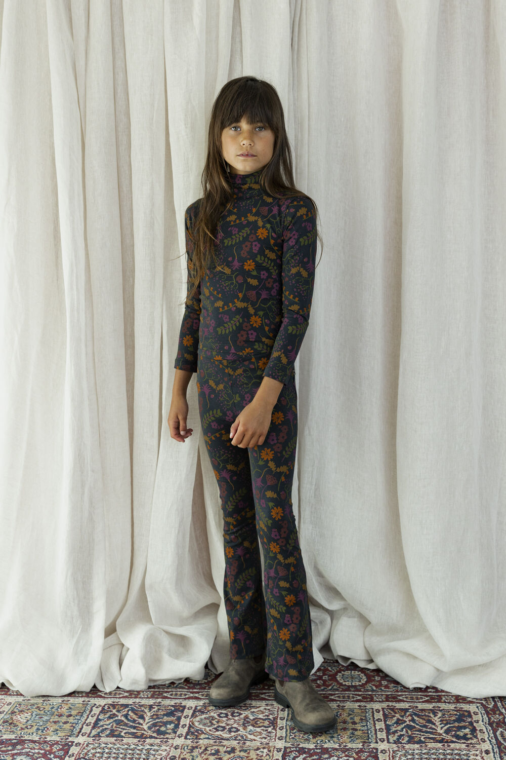 Mehrfarbige/Bunte AMMEHOELA Schlaghose AM.LIV.36 - large