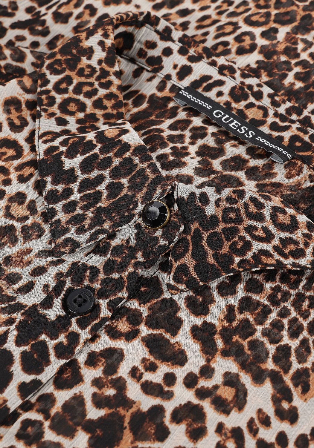 Braune GUESS Blusen LS CLOUIS SHIRT - large