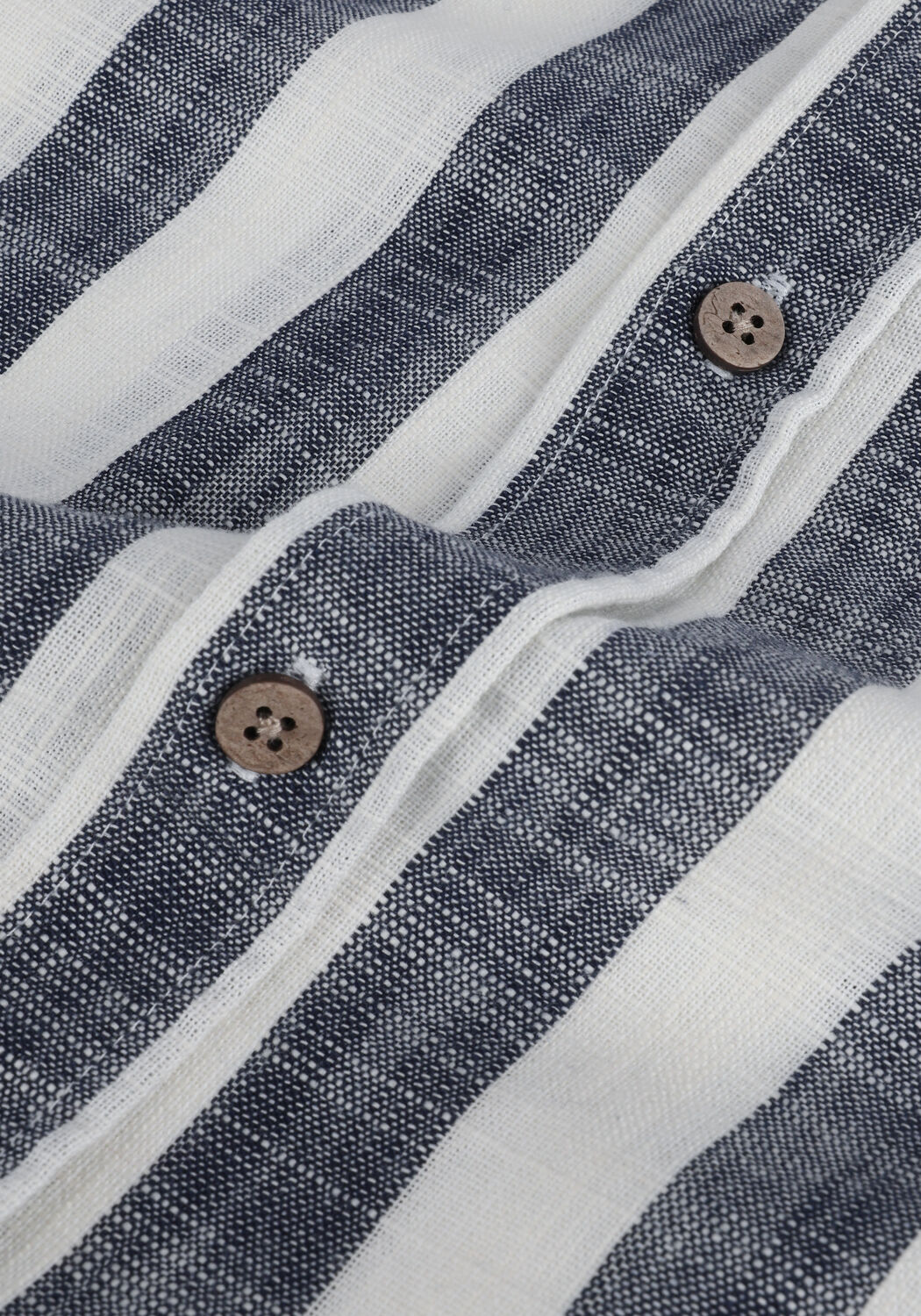 Blaue ANERKJENDT Casual-Oberhemd AKKONRAD STRIPED SHIRT - large