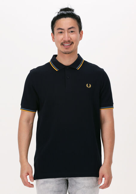 Dunkelblau FRED PERRY Polo-Shirt TWIN TIPPED FRED PERRY SHIRT - large
