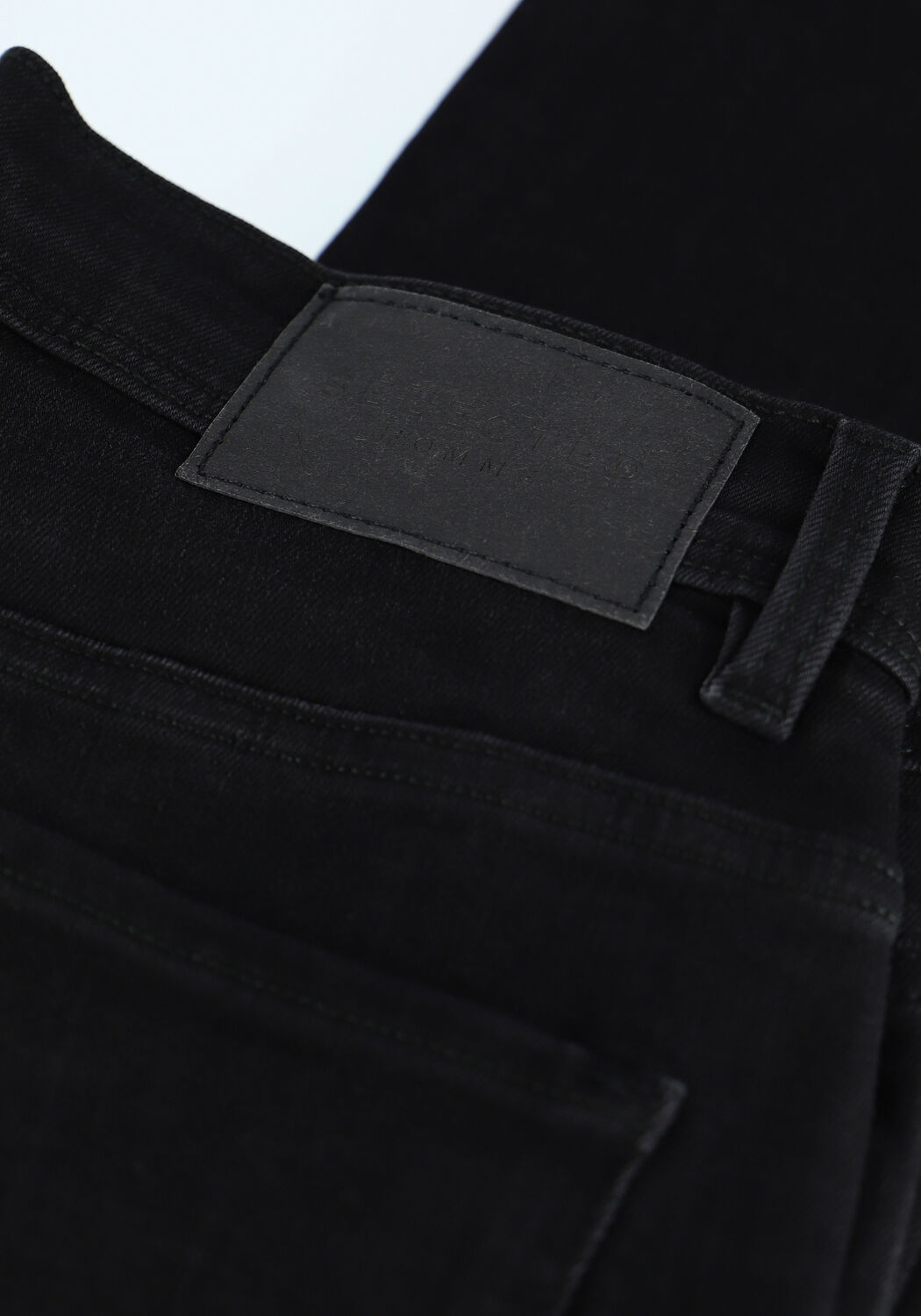 Schwarze SELECTED MEN Slim fit jeans SLHSLIM-LEON 4003 W.BLACK ST J - large