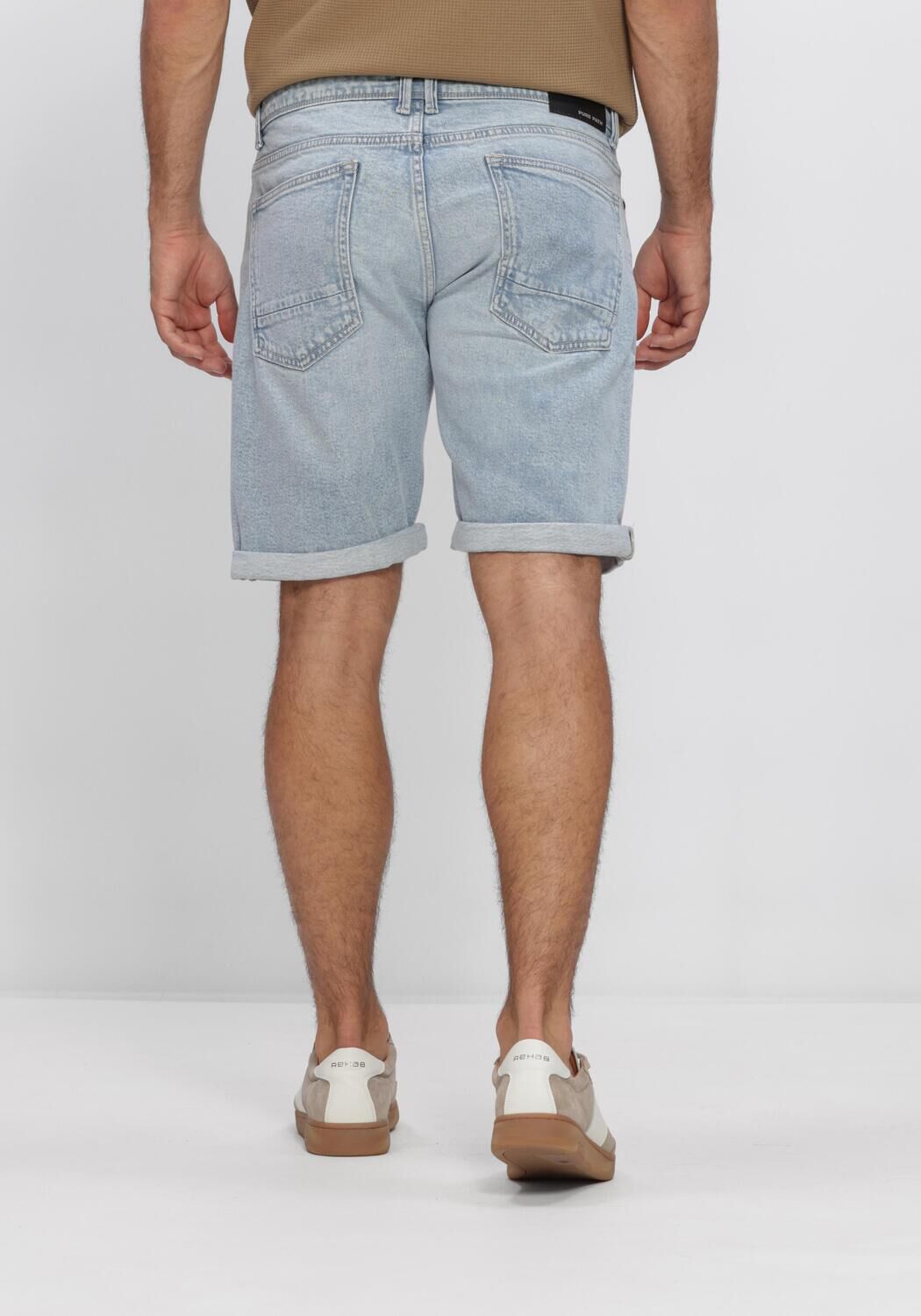 Hellblau PURE PATH Kurze Hosen THE MILES SLIM FIT SHORT - large