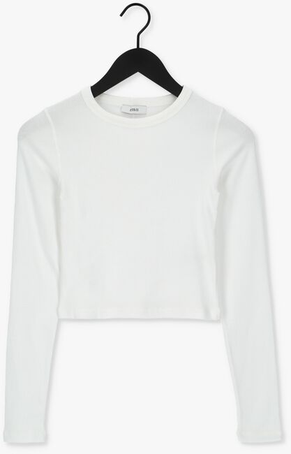 Weiße ENVII T-shirt ENALLY LS CROP TEE 5314 - large