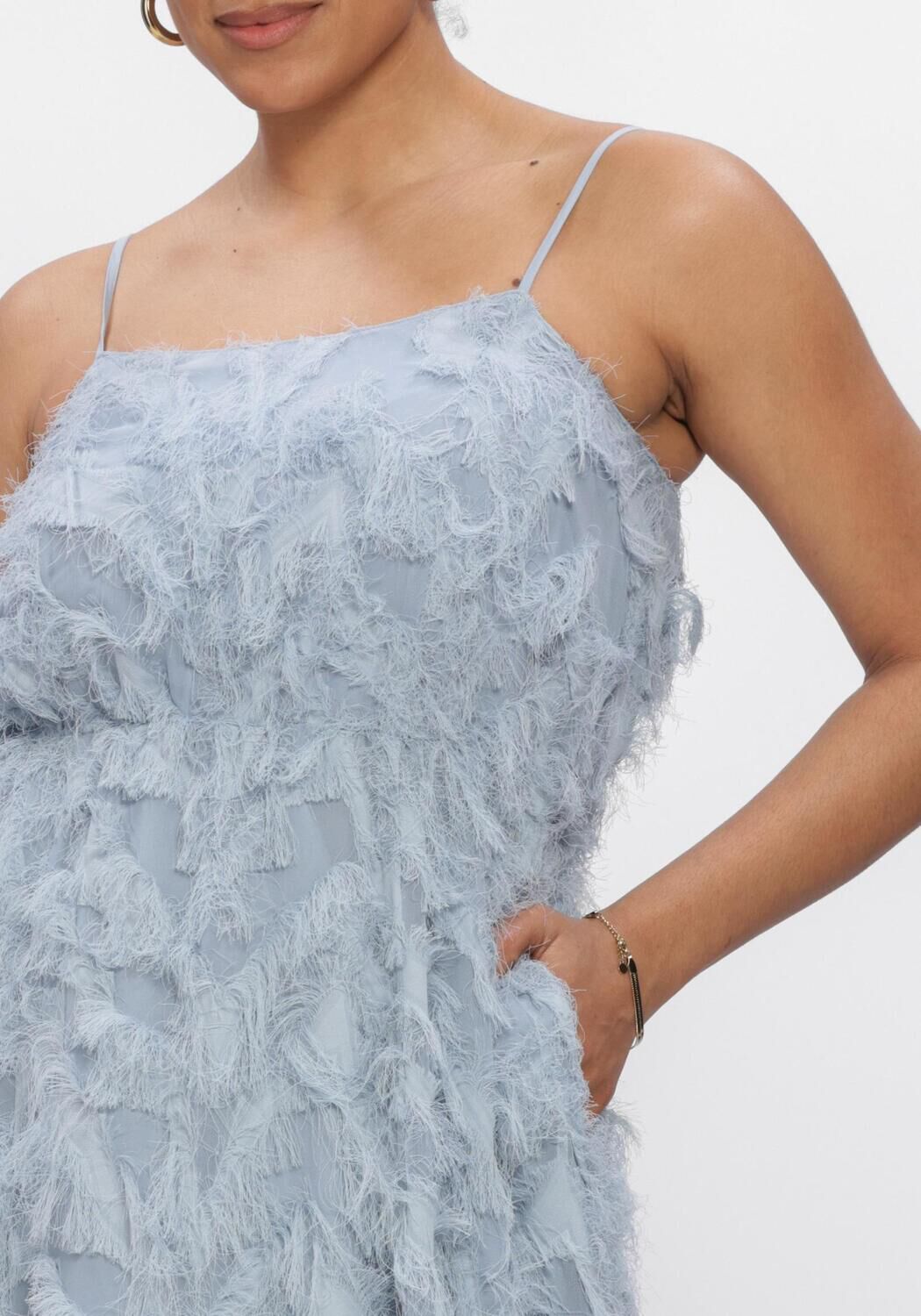 Blaue SELECTED WOMEN Midikleid SLFMYLINE REGULAR MIDI STRAP DRESS - large