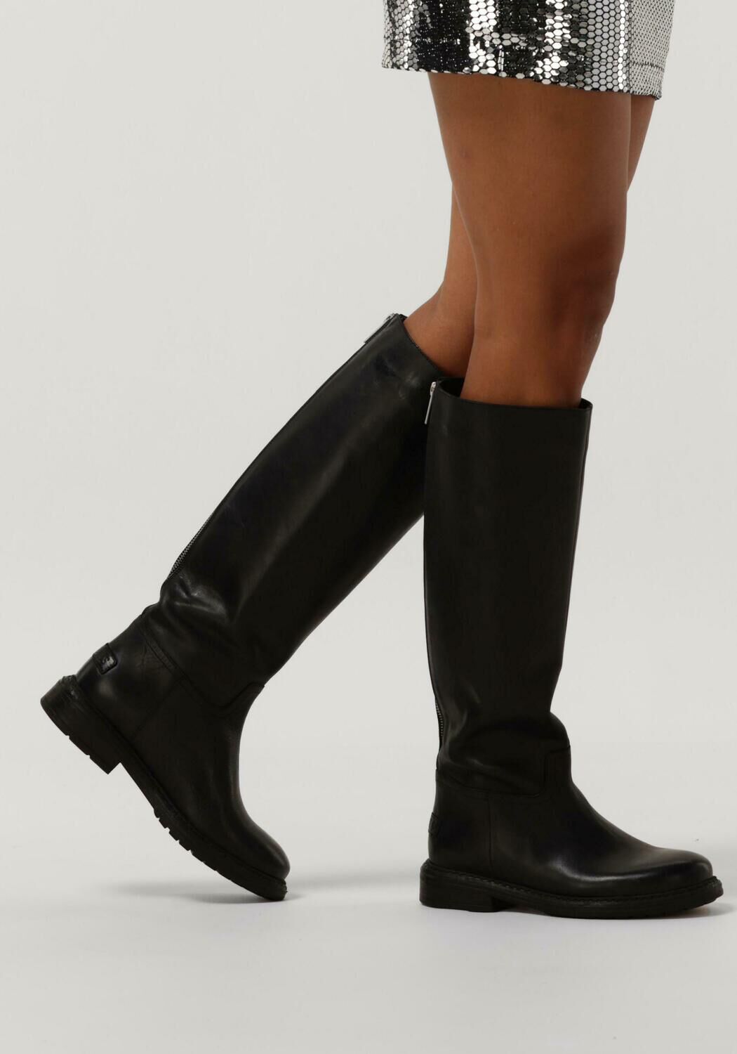 Schwarze SHABBIES Hohe Stiefel 191020106 - large