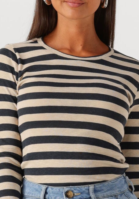 Mehrfarbige/Bunte BY-BAR Top BASIC LS BIG STRIPE TOP - large