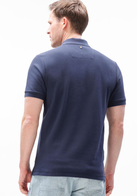 Blaue PME LEGEND Polo-Shirt WAFFLE STRUCTURE PIQUE - large