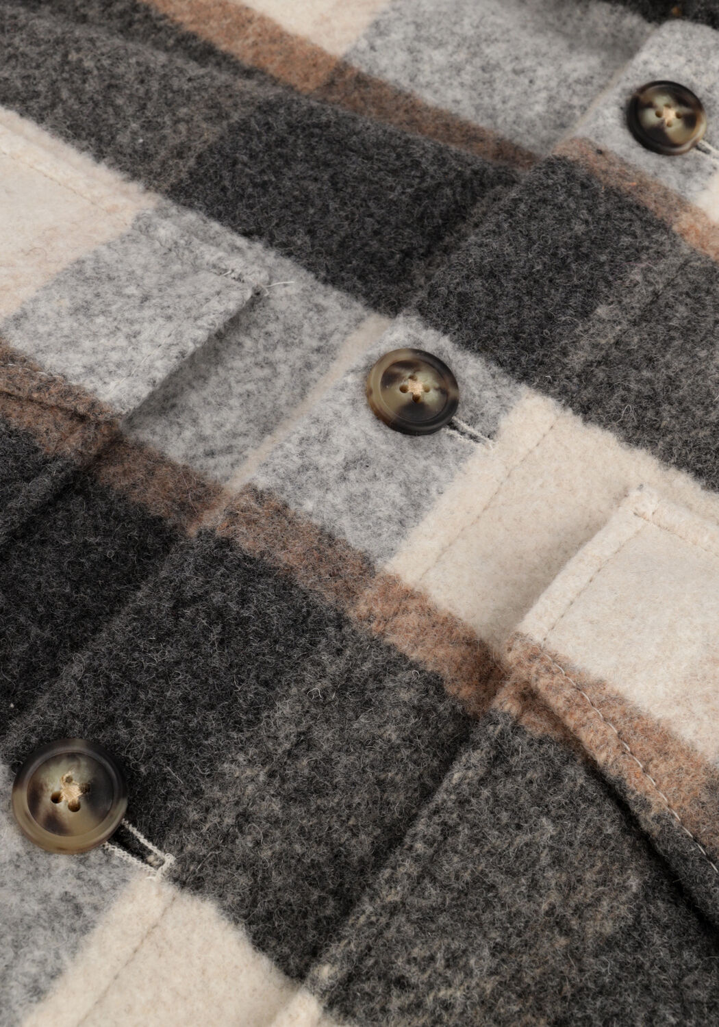 Sand SELECTED MEN Overshirt SLHWALTER OVERSHIRT W - large