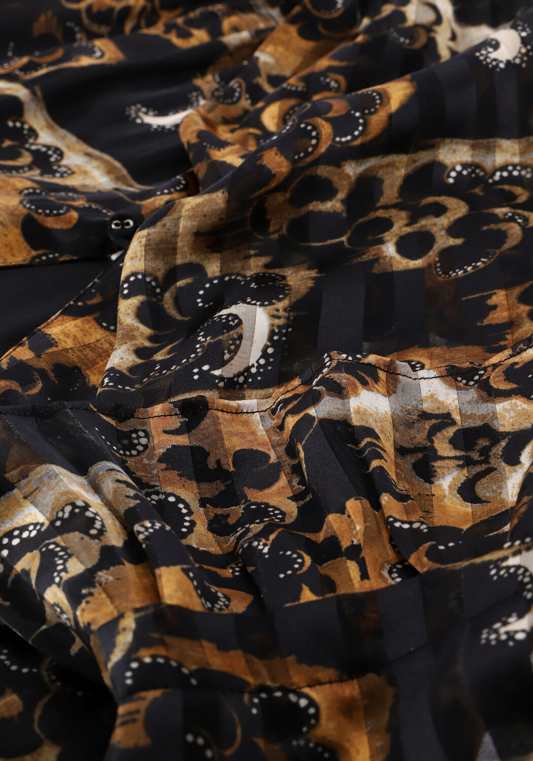 Braune SCOTCH & SODA Minikleid PRINTED LONG-SLEEVED MINI-DRES - large