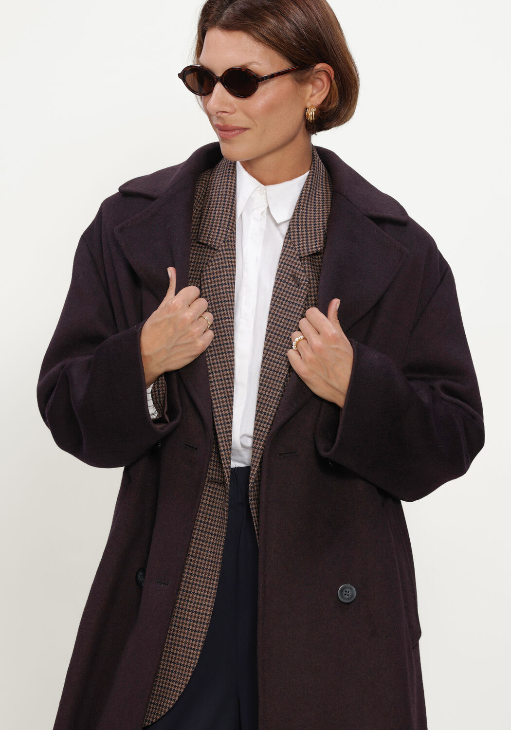 Braune BEAUMONT M&auml;ntel MARIAH LONG COAT - large