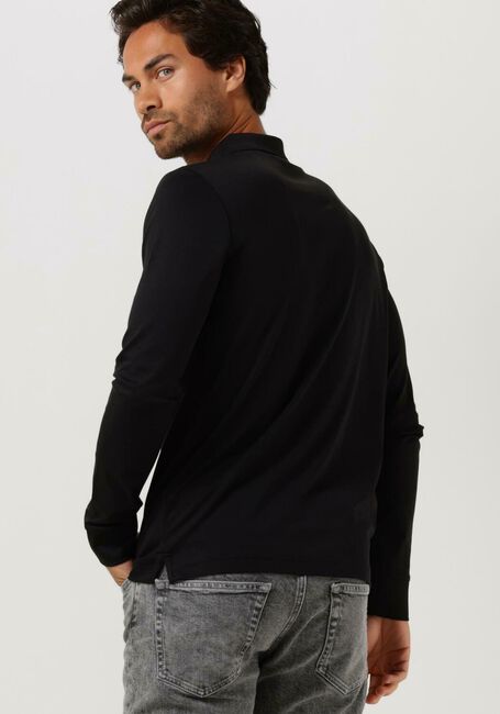 Schwarze CALVIN KLEIN Polo-Shirt SMOOTH COTTON SLIM LS POLO - large