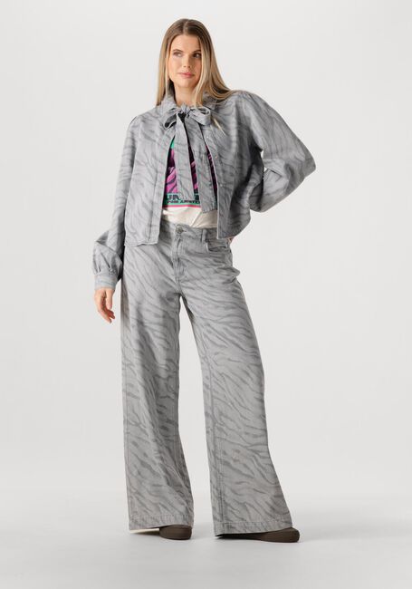 Graue POM AMSTERDAM Blusen BLOUSE DENIM ANIMAL PRINT - large