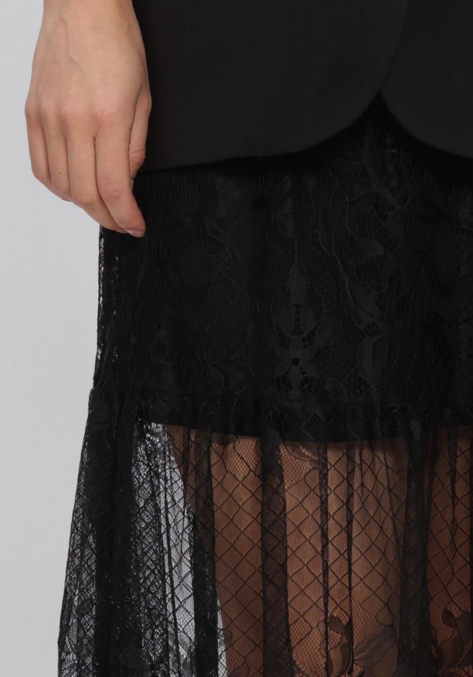 Schwarze ROUGE EDIT R&ouml;cke ROULEYA HW MAXI SKIRT - large