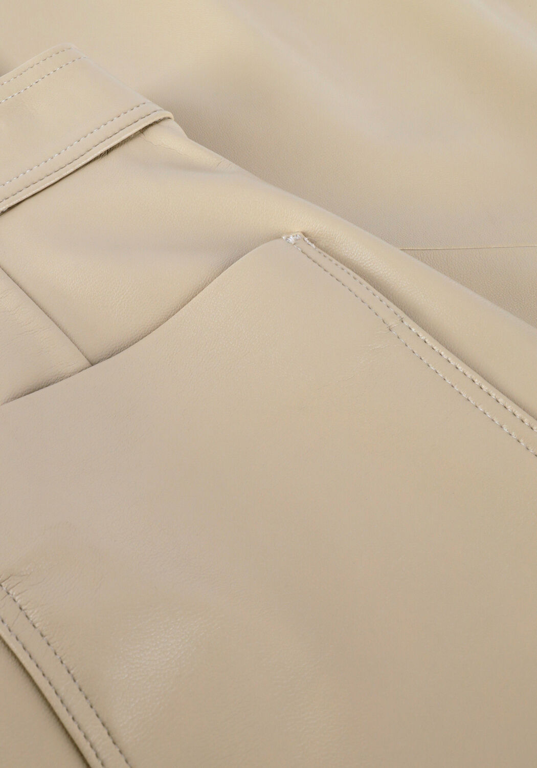 Beige VANILIA Hose FAUX LEATHER SIDE ZIP - large