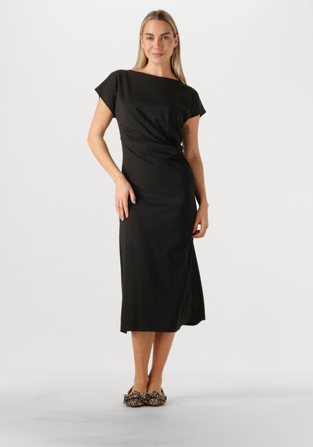 Schwarze KNIT-TED Midikleid ZWAAN - large