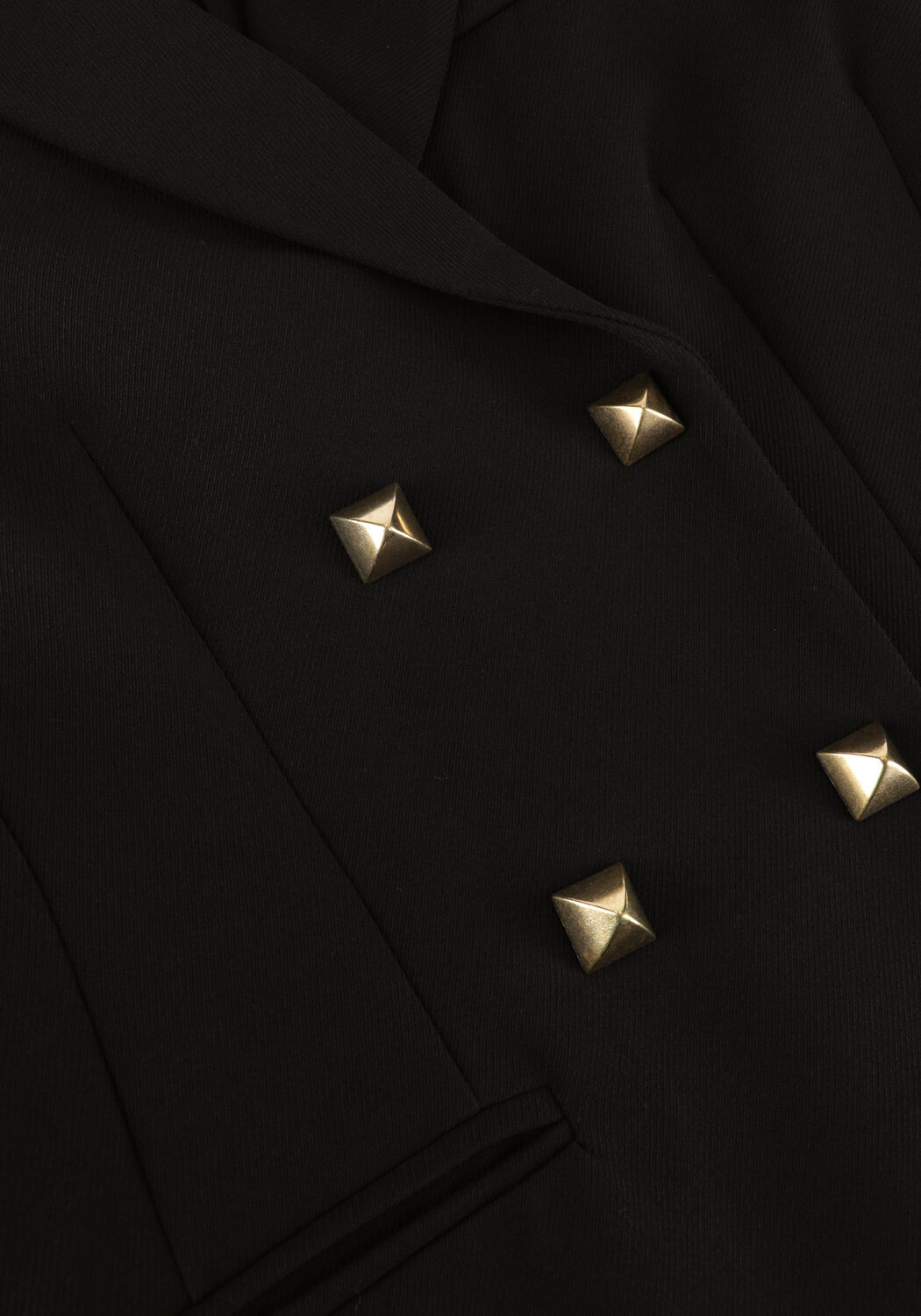 Schwarze ACCESS Blazer DOUBLE-BREASTED BLAZER WITH STUD - large