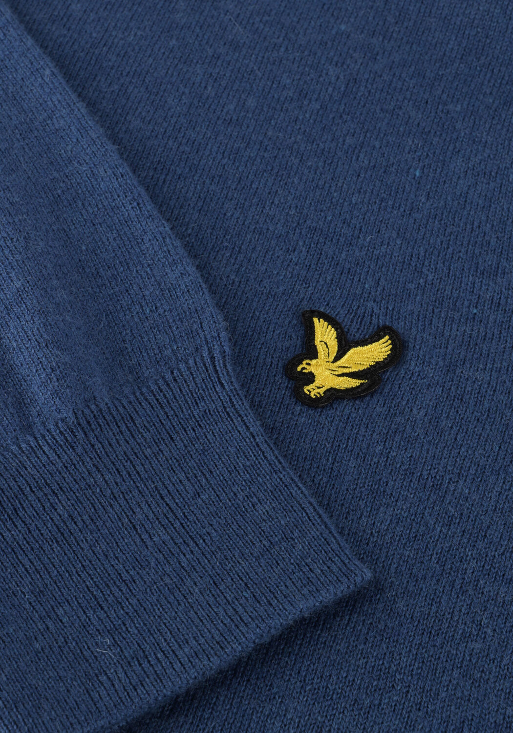 Blaue LYLE & SCOTT Pullover COTTON MERINO CREW NECK JUMPER - large