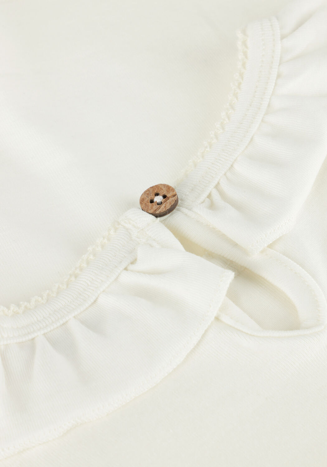 Wei&szlig;e LIL' ATELIER T-shirt NMFLALO TAN SS SLIM TOP LIL - large