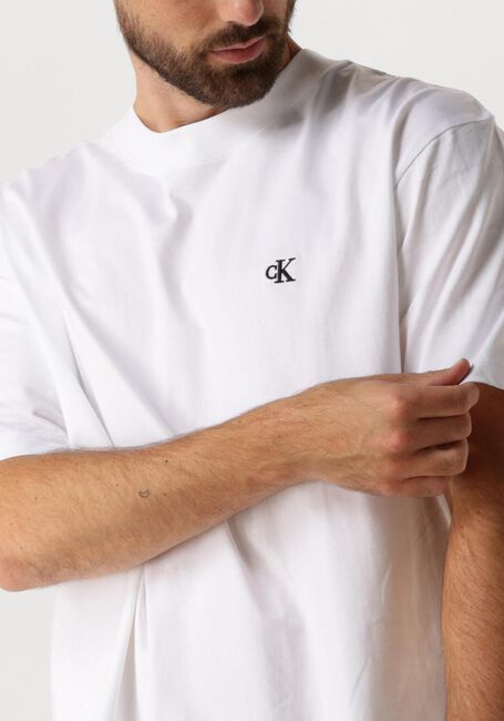 Weiße CALVIN KLEIN T-shirt HEAVY RELAXED TEE - large