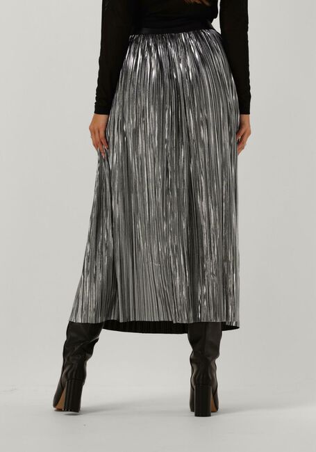 Silberne CO'COUTURE Maxirock RILEY METAL PLISSE SKIRT - large