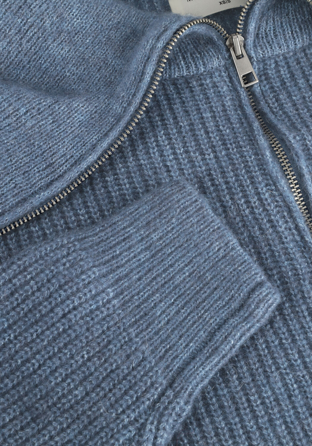 Hellblau MSCH COPENHAGEN Pullover MSCHGYTTA ZIP PULLOVER - large