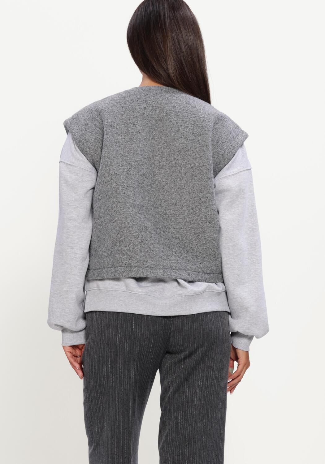 Graue MODSTR&Ouml;M Pullover & Cardigans BIBBERMD VEST - large
