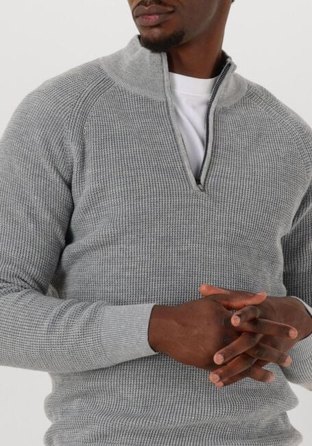 Blaue GENTILUOMO Pullover TURTLE ZIP - large