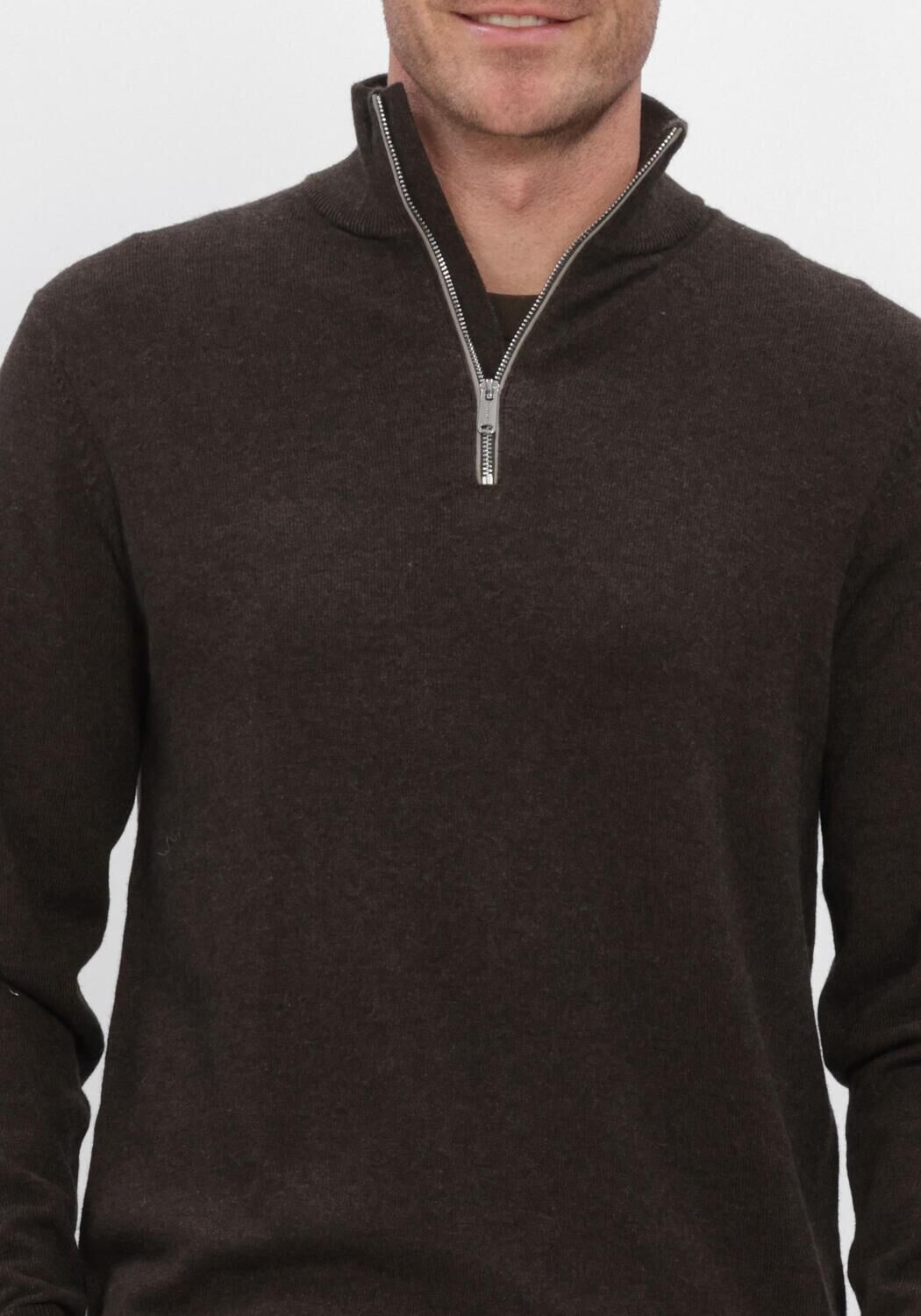 Braune PROFUOMO Pullover NEW WOOL BLEND - large