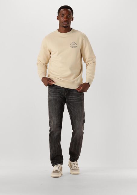 Beige BUTCHER OF BLUE Sweatshirt ARMY FRAT CREW - large