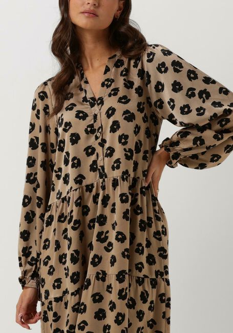 Taupe NEO NOIR Midikleid LAYLI DISTRESSED DOT DRESS - large