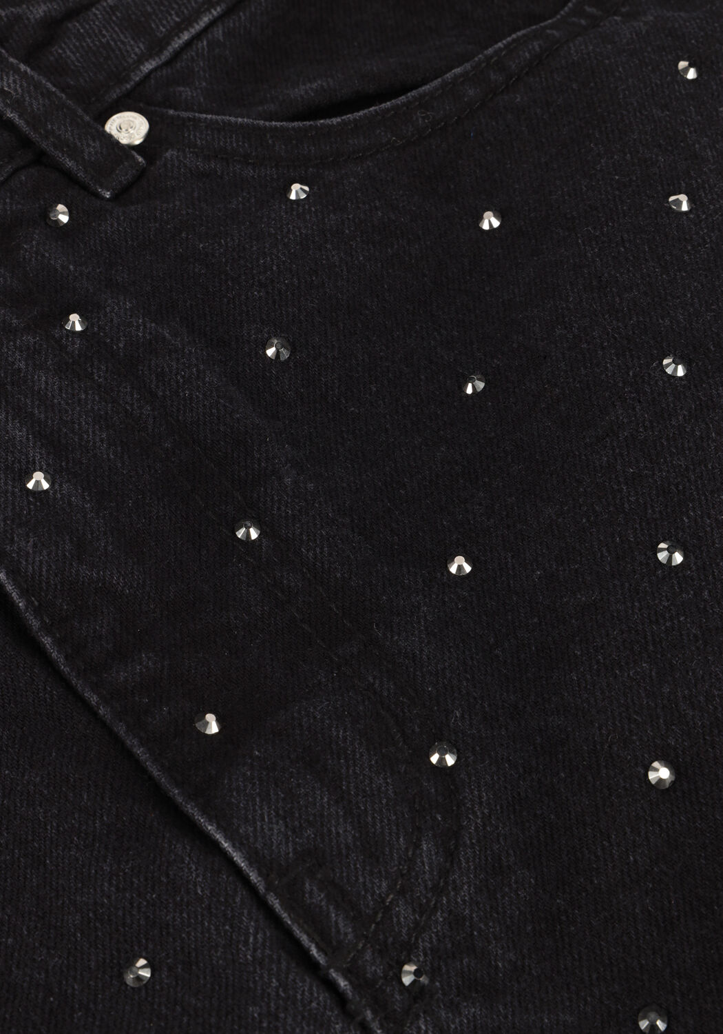 Schwarze SECOND FEMALE Minirock JAYDEN DENIM SKIRT - large