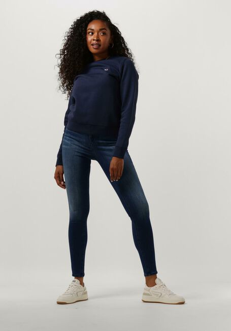 Blaue TOMMY JEANS Sweatshirt TJW REGULAR FLEECE C NECK - large