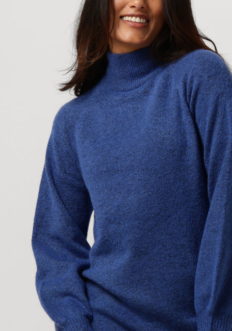 Blaue Y.A.S. Midikleid YASBALIS LS FUNNEL KNIT DRESS - large